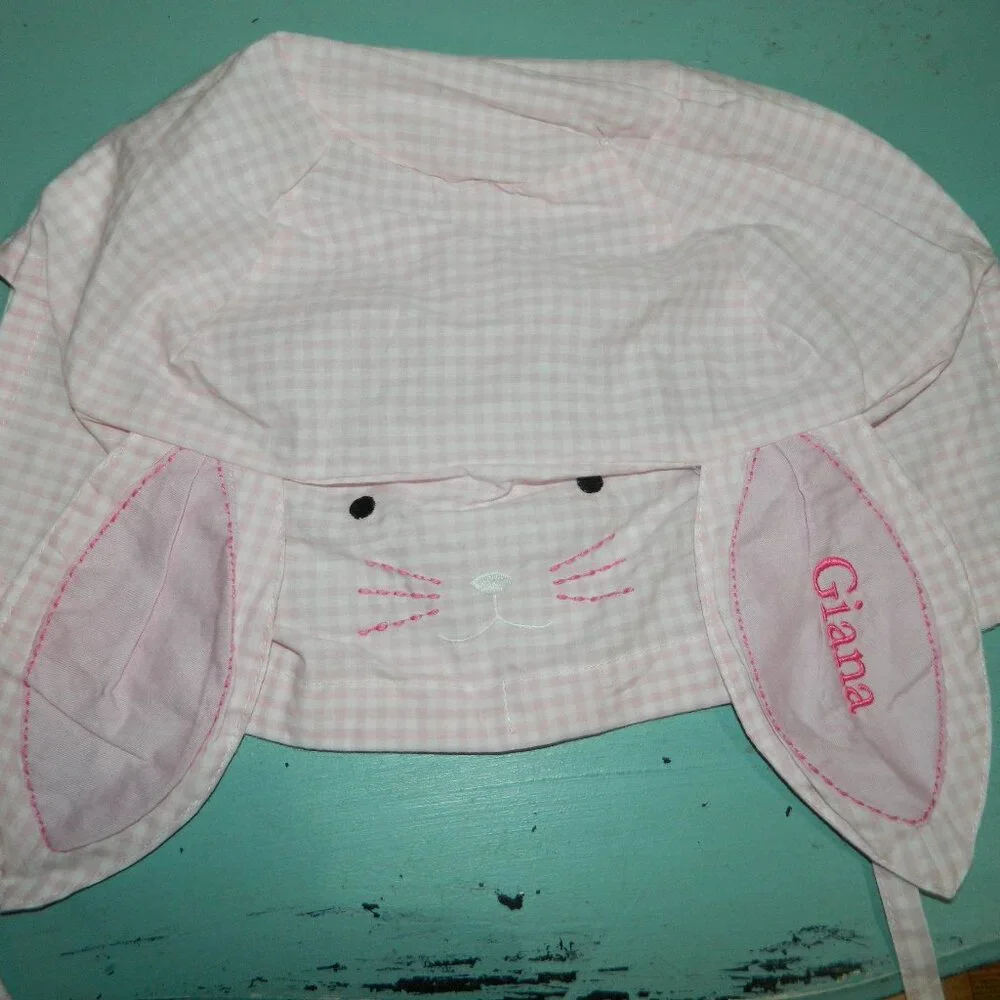 Pottery Barn Kids Gingham Easter Basket Liner "Giana" Sz S (OO-5) - Picture 1 of 5